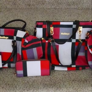 Colorful pattern purse